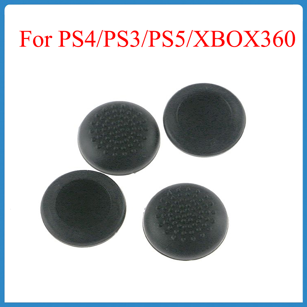 Gaming Accessories Joystick - 10ชิ้นฝาครอบสำหรับ PS4จอยสติ๊กสำหรับ PS3/PS5/XBOX360ที่จับแบบหลายจุดฝากันลื่นอุปกรณ์สำหรับเล่นเกมสีดำ