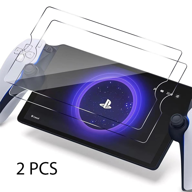 Gaming Accessories Pack - อุปกรณ์ป้องกันหน้าจอ2แพ็คสำหรับ Sony PlayStation พอร์ทัล PS5กระจกนิรภัยป้องกันรอยขีดข่วนมือถืออุปกรณ์เล่นเกม