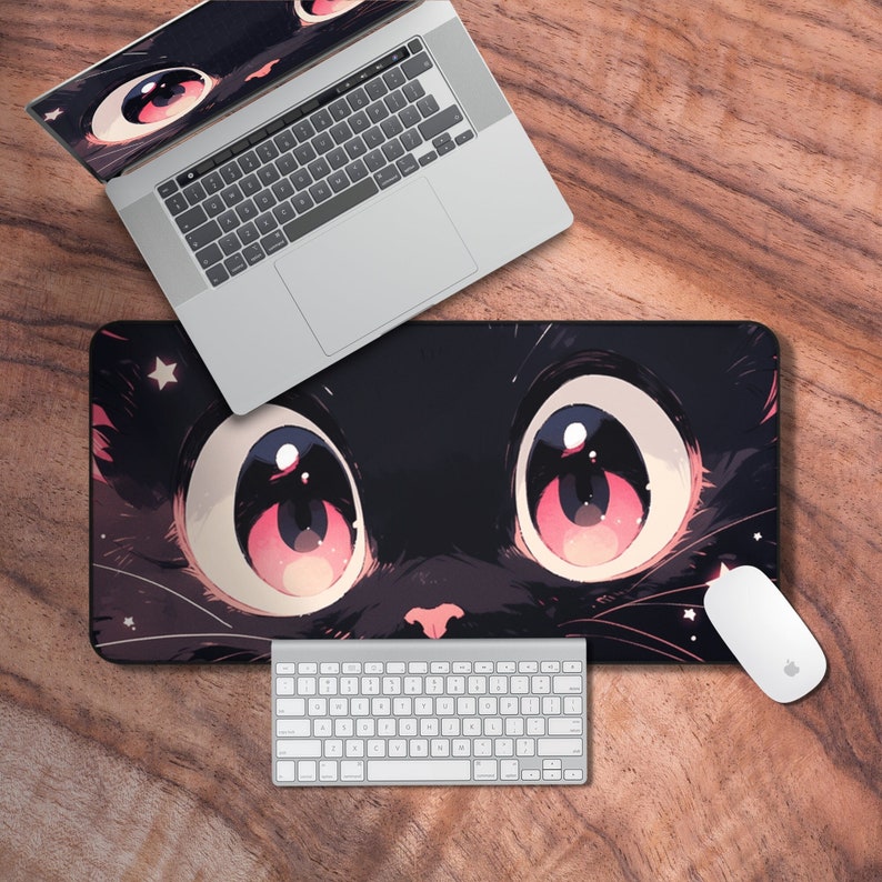 Gaming Accessories Officeworks - อะนิเมะน่ารักแมวเมาส์ Pad 900x400 มม.แมวธีม Gaming Mouse
