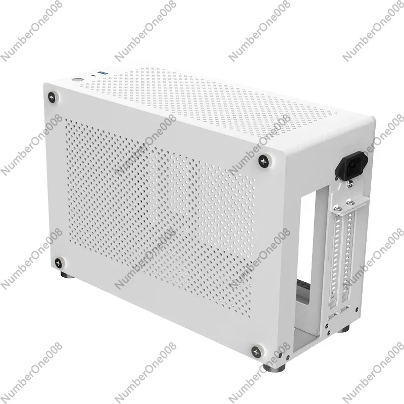 Case Mesh Panel - A4 ITX โครงอะลูมิเนียมสีขาว, แผงด้านข้างตาข่ายโครงหนา 2 มม.