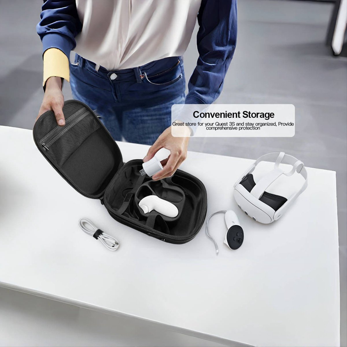 Gaming Accessories Vr - ข้อเสนอพิเศษ~กระเป๋าใส่อุปกรณ์สำหรับชุดหูฟังเกม VR 3S กระเป๋าเดินทางสำหรับอุปกรณ์เสริม VR 3S