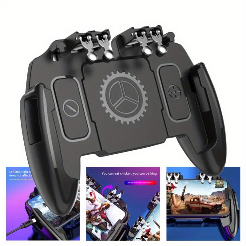 Gaming Accessories For Android - ที่จับโทรศัพท์มือถือแบบ 6 นิ้ว พร้อมพัดลมระบายความร้อน จอยสติ๊กเกมแพด ตัวควบคุม