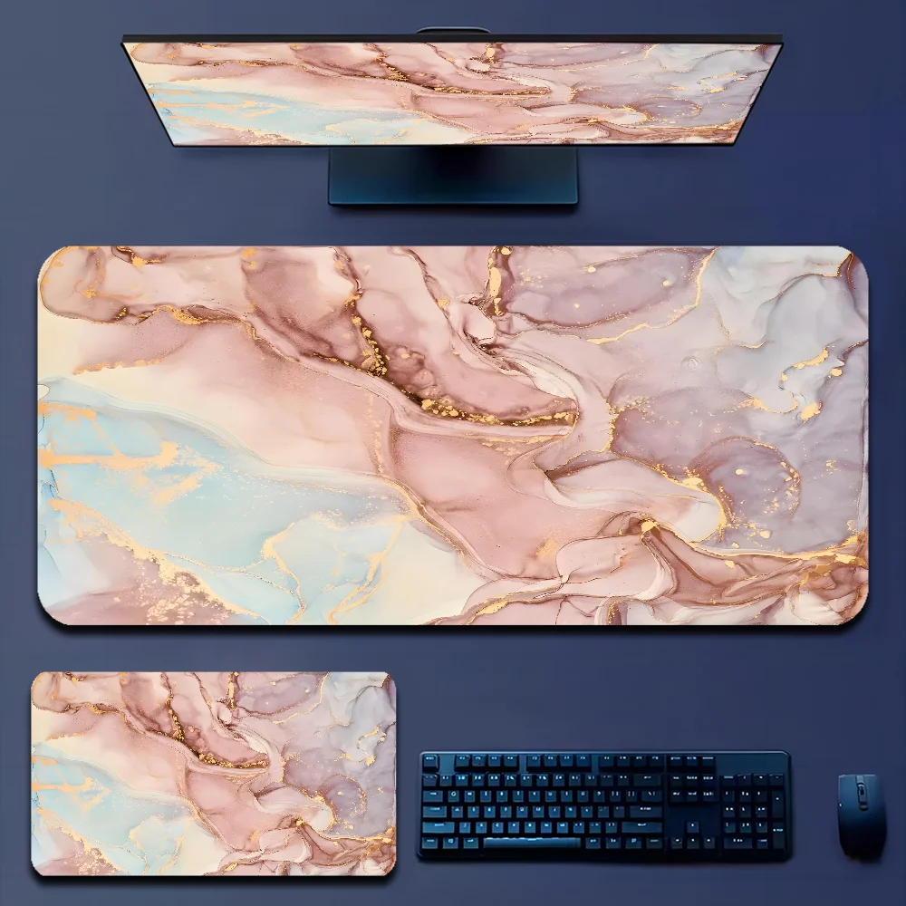 Gaming Accessories Officeworks - แฟชั่นขนาดใหญ่หินอ่อนเมาส์ Pad 900x400 XXL โต๊ะ Pad