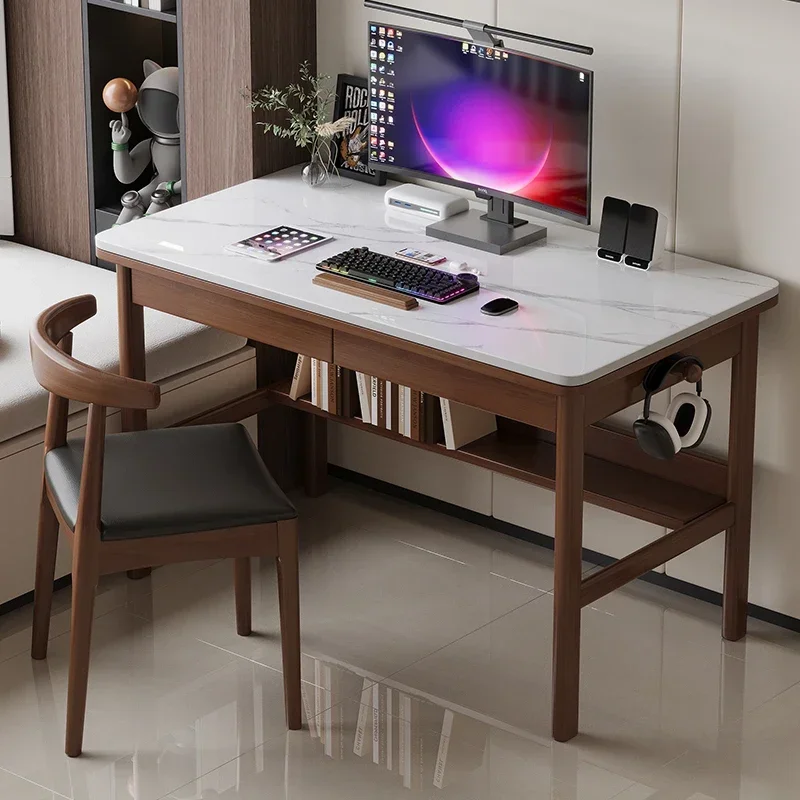 Gaming Accessories Officeworks - โต๊ะคอมพิวเตอร์ โต๊ะทำงานที่บ้าน สีขาว โต๊ะเรียน โต๊ะเล่นเกม โต๊ะนักเรียน
