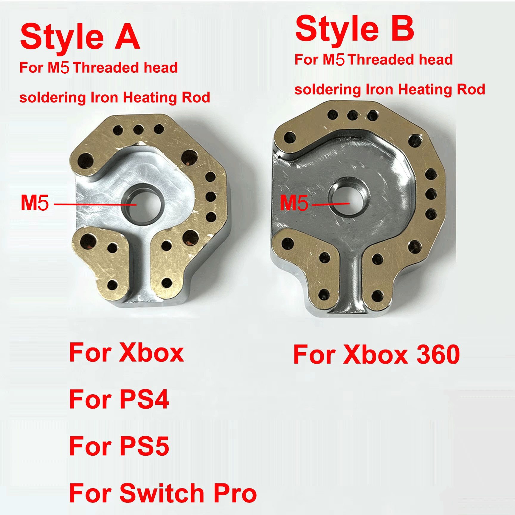 Gaming Accessories Joystick - แม่พิมพ์ทำความร้อนสำหรับจอยสติ๊กและหัวแร้งบัดกรี, เครื่องมือซ่อมแซมสำหรับถอดประกอบจอยสติ๊กคอนโทรลเลอร์ Xbox PS4 PS5 Switch