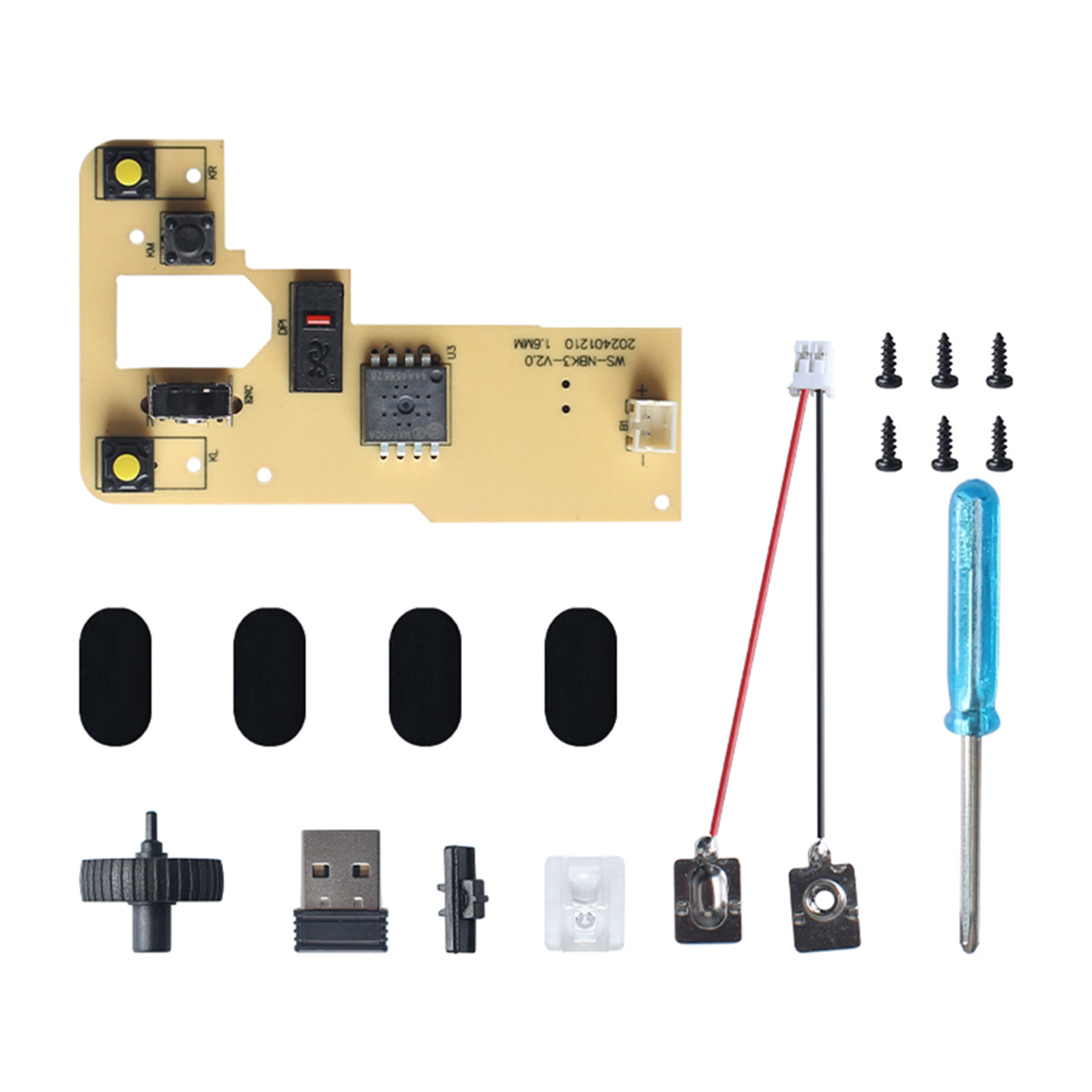 Gaming Hardware And Accessories - 1 ชุด DIY เมาส์ไร้สายพิมพ์ชุดส่วนประกอบ Office GAMING