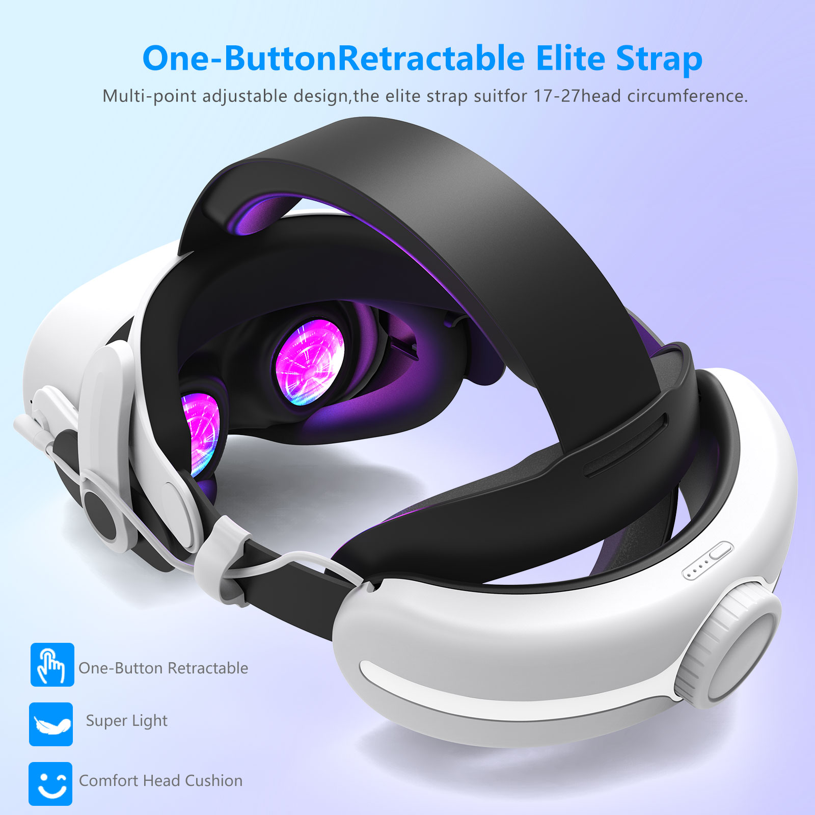 สายรัดศีรษะแบบปรับได้พร้อมแบตเ - Gaming Accessories Vr บทวิจารณ์และราคา