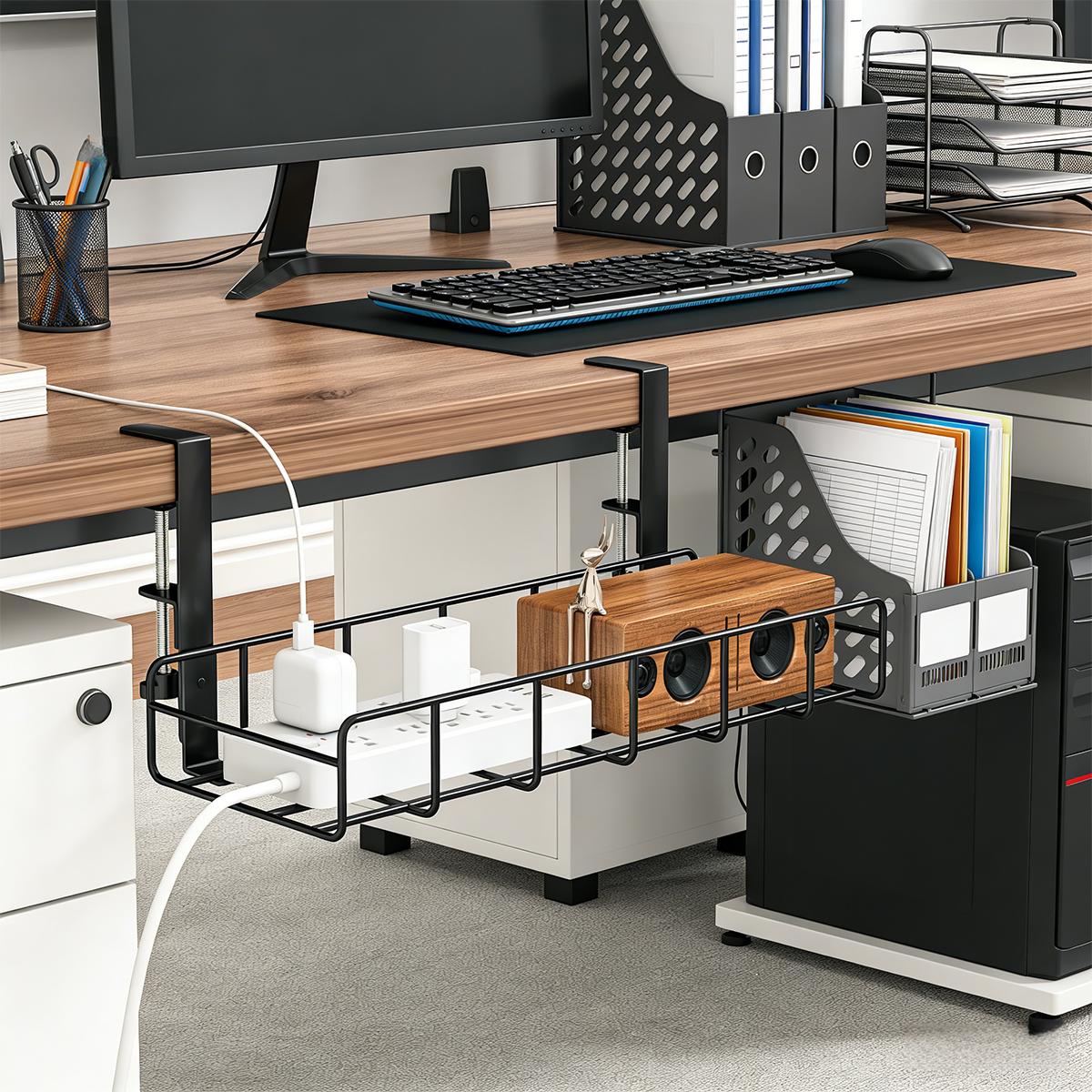 ถาดจัดการสายเคเบิลใต้โต๊ะแบบไม - Gaming Accessories Organizer บทวิจารณ์และราคา