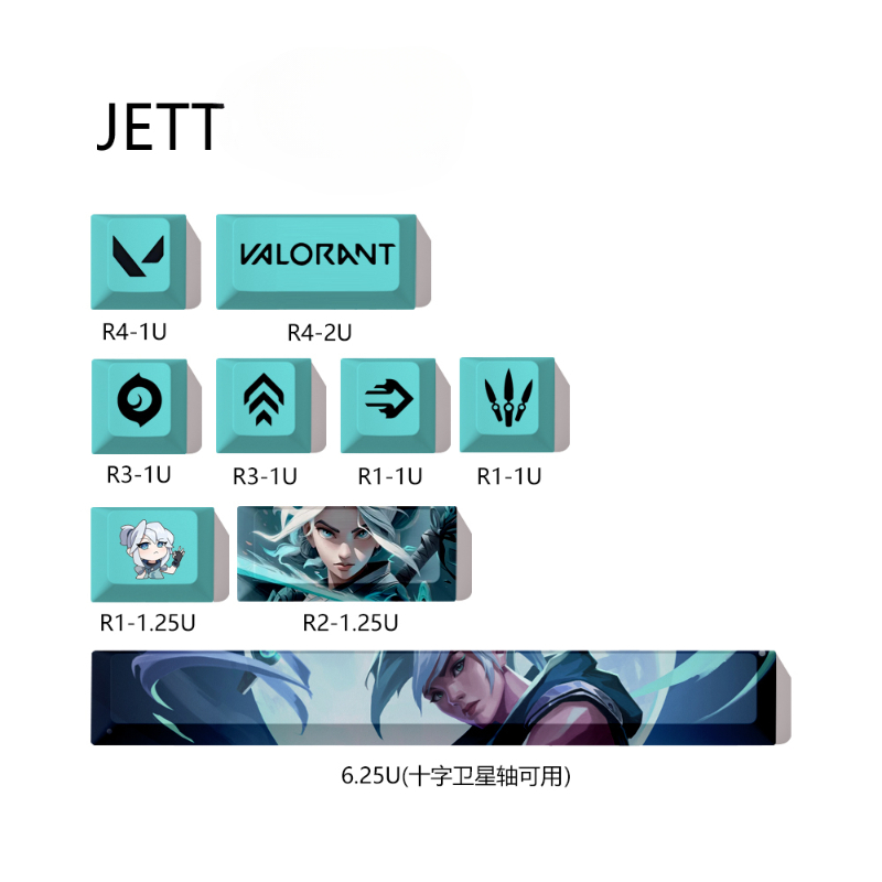 Reyna keycaps valorant keycaps - Gaming Accessories Aesthetic บทวิจารณ์และราคา