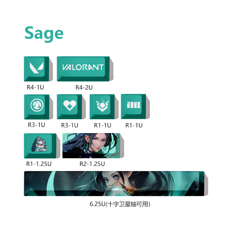 Reyna keycaps valorant keycaps - Gaming Accessories Aesthetic บทวิจารณ์และราคา