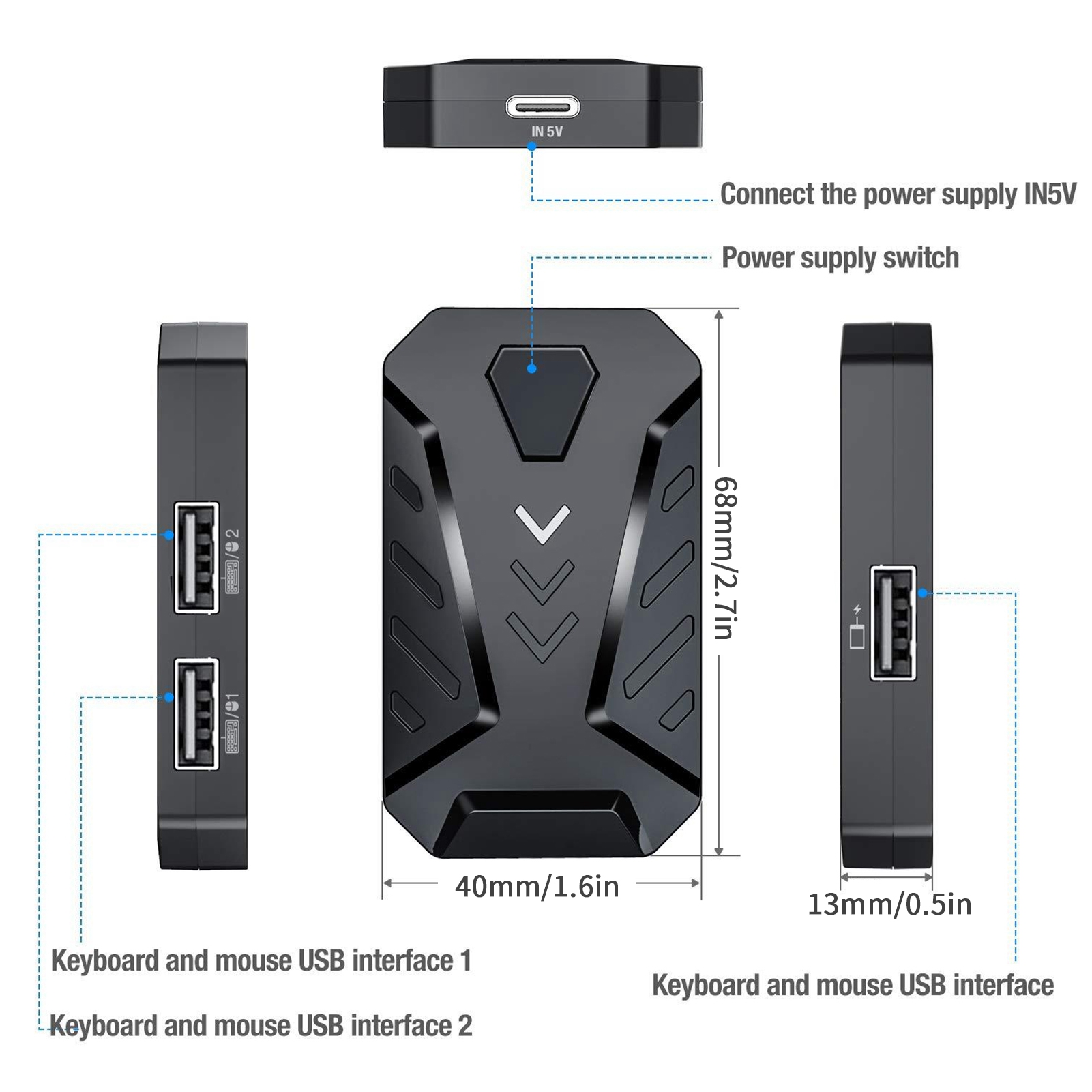 อะแดปเตอร์แปลงเมาส์คีย์บอร์ดสำ - Gaming Accessories For Android บทวิจารณ์และราคา