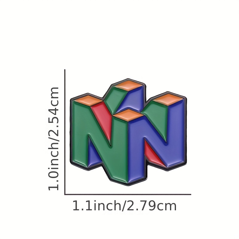 N64 โลโก้เกมEnamel Pin - คอนโซ - Gaming Accessories Gifts For Men บทวิจารณ์และราคา
