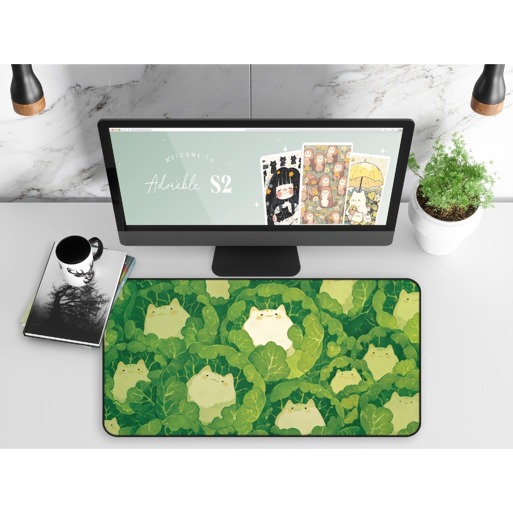 แผ่นรองโต๊ะน่ารัก, แมวน่ารักใน - Gaming Accessories Officeworks บทวิจารณ์และราคา