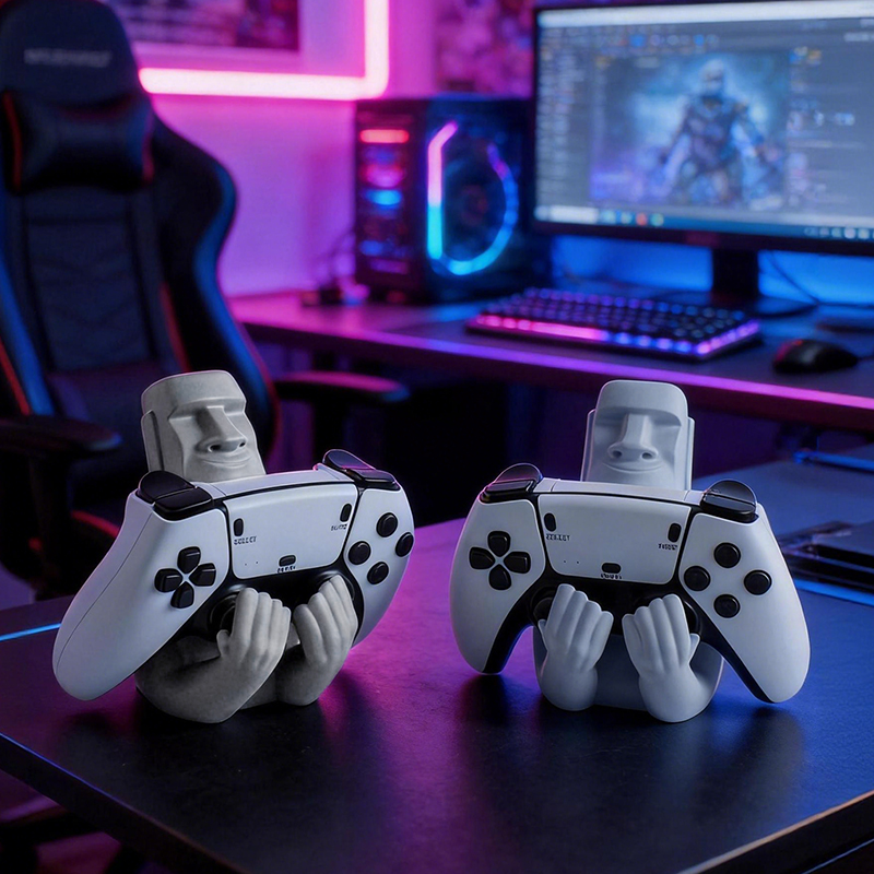 ที่วางจอยเกมรูปโมอาย ทำจากเรซิ - Gaming Accessories Room บทวิจารณ์และราคา