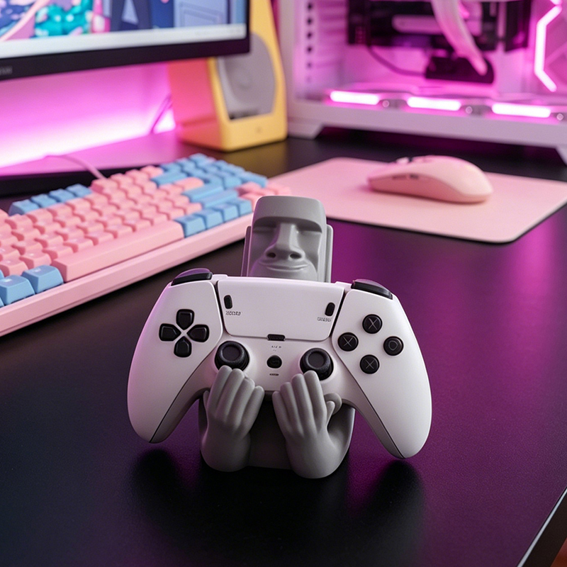 ที่วางจอยเกมรูปโมอาย ทำจากเรซิ - Gaming Accessories Room บทวิจารณ์และราคา