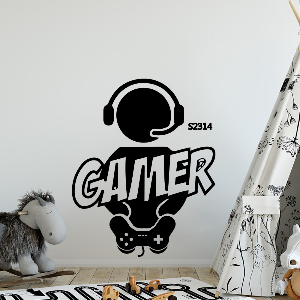 1 PC Gamer Wall Art Decal สําห - Gaming Accessories Room บทวิจารณ์และราคา