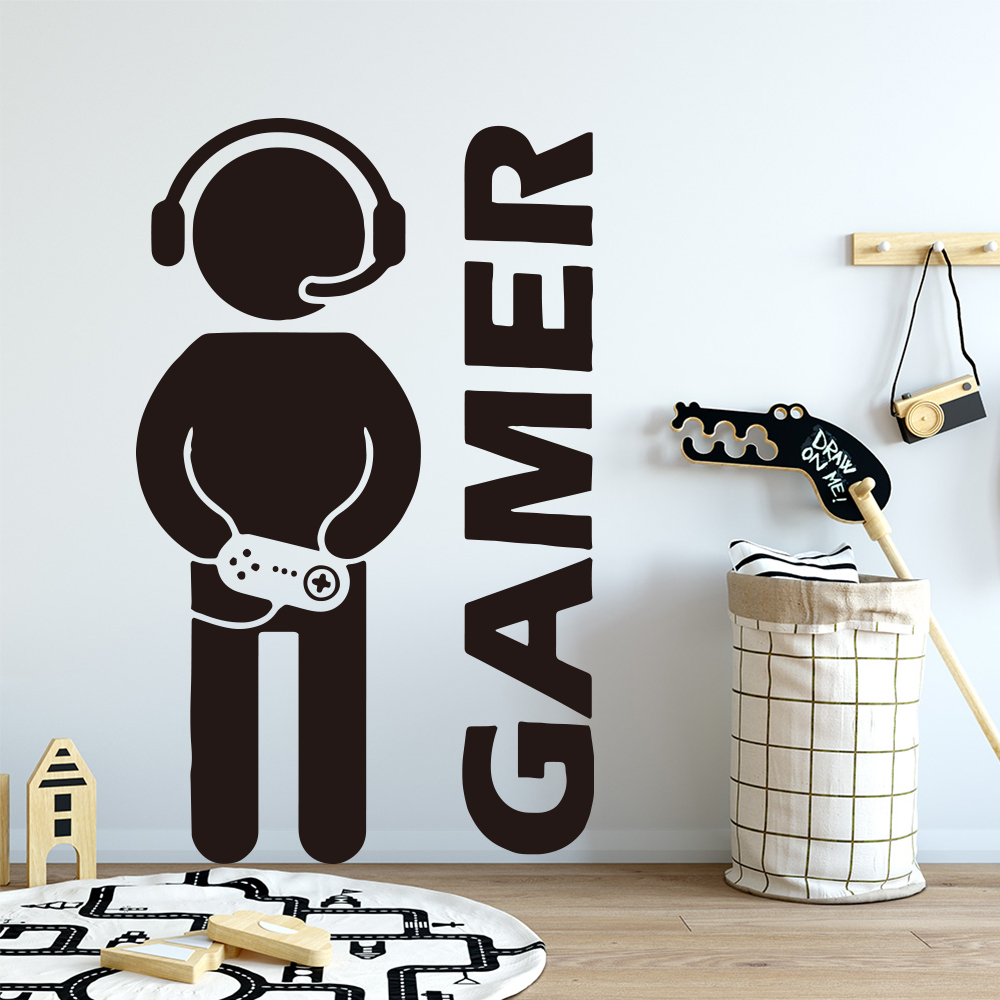 1 PC Gamer Wall Art Decal สําห - Gaming Accessories Room บทวิจารณ์และราคา