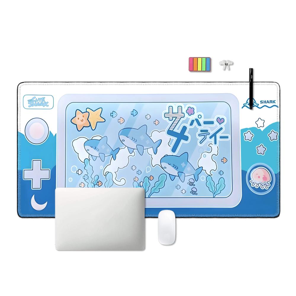 แผ่นรองเมาส์ลายฉลามน่ารัก ขนาด - Gaming Accessories Officeworks บทวิจารณ์และราคา
