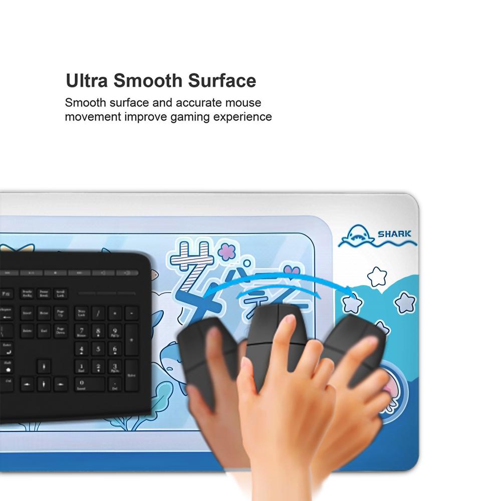 แผ่นรองเมาส์ลายฉลามน่ารัก ขนาด - Gaming Accessories Officeworks บทวิจารณ์และราคา