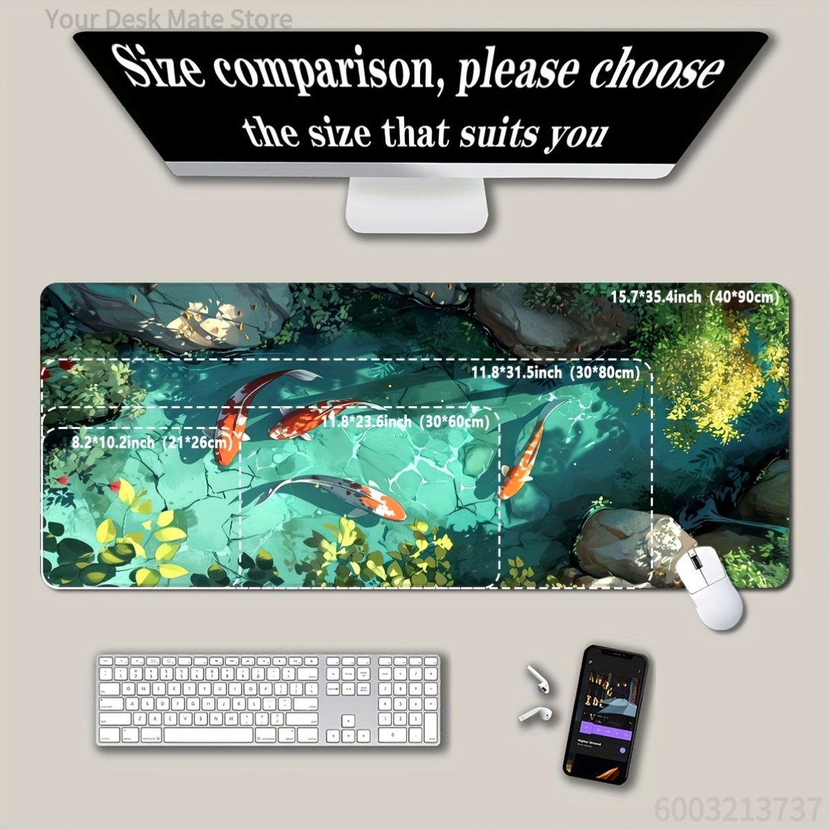 แผ่นรองเมาส์เกมมิ่งลายปลาคาร์ฟ - Gaming Accessories Officeworks บทวิจารณ์และราคา