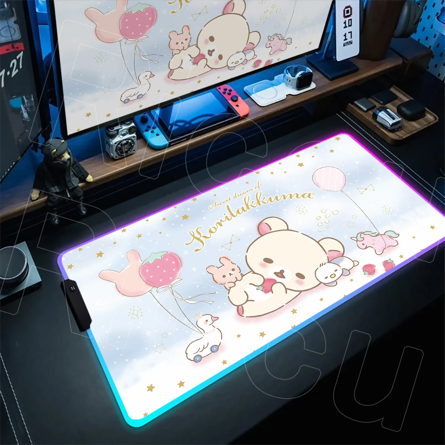 แผ่นรองเมาส์อนิเมะสีชมพูขนาดให - Gaming Accessories Officeworks บทวิจารณ์และราคา
